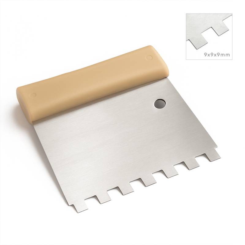 Pour appliquer la colle à carrelage en poudre ou en pâte, au sol comme au mur de façon homogène et précise