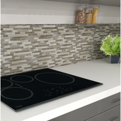 MAT INTER - Feuille 300x300 - Multi formats verre miroir / mix marron tissu lisse