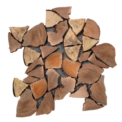 Mosaïque rondins de bois...